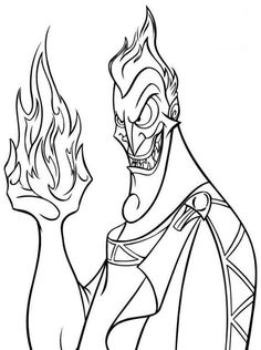 the evil villain from disney's animated movie, wreck and his flaming flamer