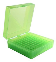 Secures storage for microtube and cryogenic vials. Laboratory Science, Heathrow, Storage Box, Science, Green