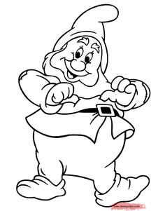 an image of the smurf from sesame's coloring book, which is in black and white