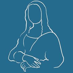 the outline of a woman's face with her hands folded in front of her chest