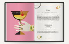 Illustration Book Layout, Cocktails Design, Cocktail Images, Pisco Sour, Illustration Book