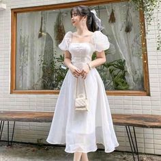 Aesthetic Dress, Elegant Dresses Classy, Korean Fashion Dress, Fairytale Dress, Korean Dress, Vestidos Vintage, 가을 패션, Kpop Fashion Outfits