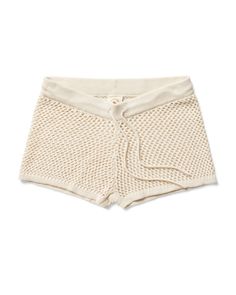 woman dandy del shorts Terry Cloth Robe, Chanel Fashion Show, Crochet Shorts, The Hours, Crochet Tank, Knit Short, Knit Shorts, Mens Swimwear, Dandy