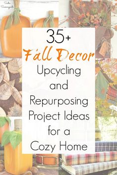 fall decor and repurposing project ideas for cozy home