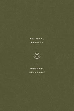 the front cover of an organic skin care book, with text that reads natural beauty and organic