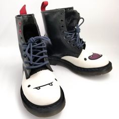 From The Limited Adventure Time Collaboration. Features White Cartoon Imagery On The Front, Faux Fur Shoe Tongues, And Blue Laces. Excellent Pre-Owned Condition; There Is A Flaw To One Lace. Very Light Wear To The White Portions, No Significant Scuffing Or Discoloration. Size Us Women's 6 See My Closet For More Dr. Martens & Other Great Brands. Save When Bundling 2 Or More Items! Shoes Dr Martens, White Cartoon, Adventure Time Marceline, Fur Shoes, Moto Boots, The Limited, Dr. Martens, Blue Lace, Adventure Time