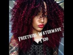 Crochet braids Freetress water wave - YouTube Crochet Braids Marley Hair, Water Wave Crochet, Hair Perm, Hair Crochet, Crop Hair, Marley Hair