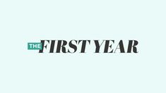 the first year logo on a white background