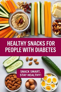 Looking for healthy snack ideas that won't spike your blood sugar? These 10 nutritious snacks are perfect for people with diabetes! Packed with protein and low in carbs, these snacks are easy to prepare and satisfying. Try these ideas to stay full and balanced throughout the day. #HealthySnacks #DiabetesFriendly #LowCarbSnacks #BloodSugarControl #DiabeticSnacks Snacks For Diabetics Late Night, Snack Ideas For Diabetics Type 2, Low Sodium Low Carb Snacks, Best Snacks For Diabetics, Morning Snacks Healthy, Healthy Snacks No Sugar, Insulin Resistance Snacks, Sugar Free Snacks Healthy