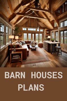 Small barn house plans with loft Barn House Floor Plans, Barn House Ideas, Small Barn House Plans, House Plans With Loft, Barn Restoration, Small Barn House, House Plan With Loft, Cottage Farmhouse Decor, Barn House Design