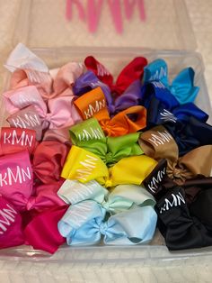 This listing comes with 20 6" hairbows with initials! The initials on the hair bows will be in white! Initials on the box are included! Best Small Business Ideas, Bows Hair, Small Business Ideas, Diy Bow, Girl Hair Bows, Girls Hair, Barrettes, Business Ideas, Hair Bow