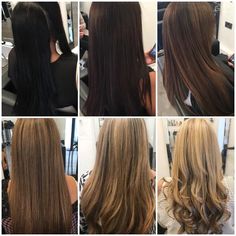 Black Hair To Blonde Hair Transformation, Stages From Black To Blonde Hair, Hair Lightening Process, Dark To Lighter Hair Transformation, Black Hair Transition To Blonde, Black To Blonde Process, Blonde Hair To Black Hair Transformation, Transition From Black To Blonde Hair, Black Hair To Blonde Process