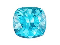 an aqua colored diamond on a white background