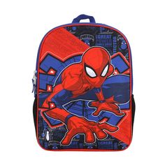 Embark on epic adventures with the Marvel Spider-Man Cosplay Chest Panel Youth Backpack, designed to inspire and excite young fans of the iconic web-slinger. This dynamic backpack features a padded Spider-Man chest panel that brings superhero style to every mission, allowing aspiring heroes to channel their inner Spider-Man as they tackle the day's challenges. Equipped with a side air mesh pocket, this backpack offers convenient storage for water bottles or small accessories, ensuring that young Themed Backpack For Cosplay, Themed School Backpack With Character Print, Themed Backpack With Character Print For Back To School, Themed Student Backpack, Character Backpack For End Of School Year, Back To School Character Print Backpack, Themed Red Backpack For School, Themed Red School Backpack, Themed Red Backpack