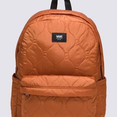 The Old Skool Backpack is a favorite for good reason. This classic backpack features an all-purpose, two pocket design with an organizer in the front, a slip-in interior pocket, laptop sleeve that fits most 15'' laptops, and a side water bottle pocket. A light brown shade with a subtle pattern and historic details like the woven logo label bring added personality to this iconic design. Shell: 100% Nylon fabric Lining: 100% Polyester fabric Large main compartment Front pocket with organizer Lapto Vans Old Skool Backpack, Back To School Shoes, Vans Store, Subtle Pattern, Vans Logo, Brown Shade, Brown Shades, Vans Off The Wall, Logo Label