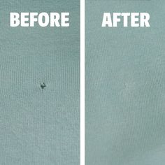 the before and after pictures of a t - shirt that has been worn with an insect on it