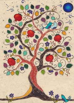 Original work by Karla Gudeon available at the R. Michelson Galleries. Tree Of Life Murals On Wall, Tree Of Life Mural, Tree Drawing Simple, Tree Of Life Artwork, Tree Of Life Painting, Folk Illustration, Tree Tapestry, Tree Of Life Art, Celtic Tree Of Life