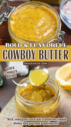 Cowboy Butter Recipe Homemade Bronco Berry Sauce, Pepper Butter Recipe, Cowboy Butter Steak, Cowboy Butter Dipping Sauce, Flavored Butter Recipes, Sauces Recipes