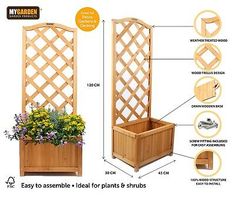 an outdoor planter is shown with instructions to make it easier for plants to grow