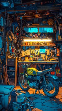 "Where dreams gear up for the ride."  My instagram @ aiart__shiraz Bike Cartoon Wallpaper, Aesthetic Bike Wallpaper, Bike Wallpaper Iphone, Bike Poster Design, Cell Dragon Ball Z, Cell Dragon Ball, Goten And Trunks, Moto Wallpapers, Bike Garage