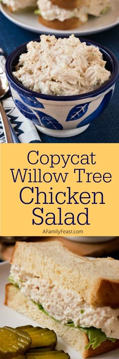 this copycat willow tree chicken salad is the perfect way to use up leftover sandwiches