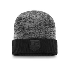 Upgrade your collection of NHL gear with this Fanatics Branded Authentic Pro Training & Travel Cuffed knit hat. This sweet hat features a bold Los Angeles Kings logo embroidered on the cuff along with a sublimated black ice pattern all over to give you a head-turning look on a game day. Pair this unique knit hat with your favorite Los Angeles Kings tee for the ultimate team-inspired wardrobe.Upgrade your collection of NHL gear with this Fanatics Branded Authentic Pro Training & Travel Cuffed knit hat. This sweet hat features a bold Los Angeles Kings logo embroidered on the cuff along with a sublimated black ice pattern all over to give you a head-turning look on a game day. Pair this unique knit hat with your favorite Los Angeles Kings tee for the ultimate team-inspired wardrobe.PRODUCT FE Adjustable Black Hat For Cold Weather, Black Knit Hat, Black One Size Fits Most Beanie Cap, Knitted Cap Style Hat For Streetwear, Black Knitted Hat One Size Fits Most, Adjustable Black Fitted Hat For Winter, Casual Black Fitted Hat For Winter, Black Winter Fitted Cap, Black Beanie One Size Fits Most