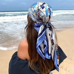 Silk Scarf Headwrap For Women Vintage Four Seasons Hair Scarves 90*90cm
Gift 2 Heart - 
High Quality Material: Polyester Size: 90x90cm [35.43 x 35.43in] Weight: about 70g Beach Mood, Bandana Top, Silk Scarf Hair, Wear A Scarf, How To Wear A Scarf, Retro Brand, Muslim Hijab