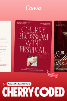 the cherry blossom wine festival is coming soon