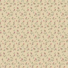 an old fashioned wallpaper with small flowers on it