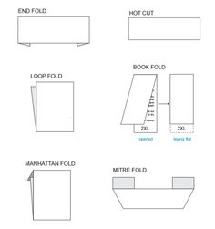 the instructions for how to make an origami box with two sides and one end fold