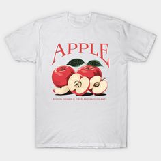 Apples Graphic Vitamin classic regular vitamin benefits apple lover fruit juice -- Choose from our vast selection of Crewneck and V-Neck T-Shirts to match with your favorite design to make the perfect graphic T-Shirt. Pick your favorite: Classic, Boxy, Tri-Blend, V-Neck, or Premium. Customize your color! For men and women. Vitamin Benefits, Apple House, Apple Shirt, Benefits Of Vitamin A, Fruit Graphic, Apple Home, Fruit Juice, Graphic Shirt, Graphic Shirts