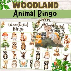 woodland baby shower games printable, baby shower game ideas  forest animal baby shower, woodland bingo printable  woodland themed baby shower games, woodland animal baby shower games  printable woodland baby shower games, Bingo Games For Kids, Animal Baby Shower Games, Woodland Theme Baby, Cars 4, Family Fun Night, Baby Shower Woodland Theme, Woodland Baby Shower Invitations, Baby Shower Invitaciones, Bingo Printable