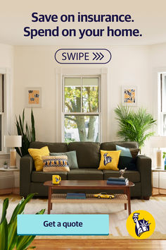 a living room filled with furniture and plants