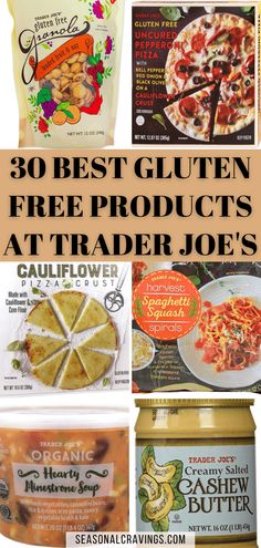 the best gluten free products at trader joe's featured in this post