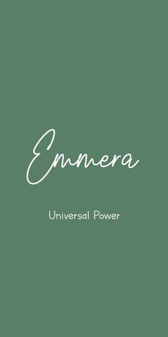 the words ennera are written in white on a green background