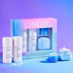 Strong Barrier Minis Set - LANEIGE | Sephora Laneige Skincare Set, Mini Skincare, Skincare Sets, Water Sleeping Mask, Cream Moisturizer, Moisturizing Toner, Skin Care Items, Effective Skin Care Products, Skin Toner