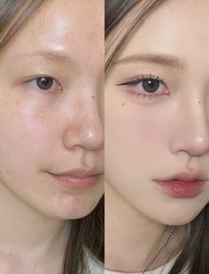 Chinese Makeup Look Natural, Douyin Makeup Before And After, Everyday Makeup Douyin, Natural Chinese Makeup, Everyday Douyin Makeup, Chinese Makeup Douyin, Douyin Makeup Natural, Douyin Natural Makeup, Soft Douyin Makeup