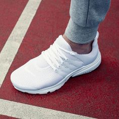 The Summer of Sport is here with the all white Nike Air Presto. Still feels like… All White Nike, Platform Tennis Shoes, Adidas White Sneakers, Sneaker Trend, White Nike Air, Workout Shoes, Nike Roshe