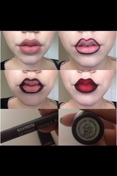 Mac Nightmoth, Makeup Pinterest, Makeup Mac, Lip Makeup Tutorial, Makeup Artist Tips, Swag Makeup, Ombre Lips, Smink Inspiration