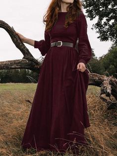 Vintage Palace, Ren Fest, Long Sleeve Cotton Dress, Salem Witch, Retro Pin Up, Neckline Dress, Medieval Fashion, Dresses Vintage