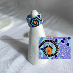 Welcome to my small business♡ Gaudi inspirational ring is made from high-quality Japenese Miyuki glass beads(not seed bead) ⚛ The width is 1.2 cm. See images to help find your ring size chart and don't forget to select your size in the dropdown menu. You can find many different designs in my shop👇 https://woodenboho.etsy.com/listing/1658237125 I am not accept returns or exchanges, this is because all my designs are made to order only for you. When you have any doubts about colors and sizes ets. Miyuki Ring, Ring Size Chart, Beads Rings, Beaded Ring, Everyday Ring, Everyday Rings, Beaded Rings, Seed Bead, Rings Statement