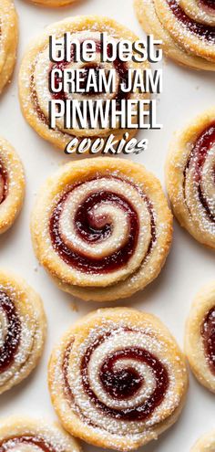 the best cream jam pinwheel cookies