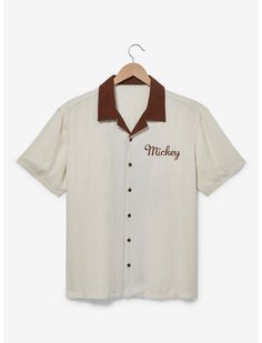 Disney Mickey Mouse Golf Woven Button-Up - BoxLunch Exclusive | BoxLunch Mens Disneyland Outfit, Disney Shirts Vintage, Men’s Outfits Disney, Men Disney Outfits, Disney Outfits Men, Disney Family Outfits, Disney Golf, Trip Fits, Mickey Mouse Gifts