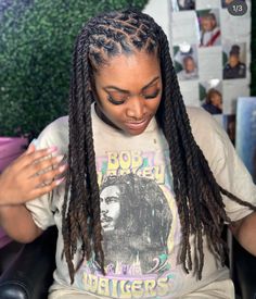 Dreadlock Hairstyles Long, Hairstyles For Medium Length Locs, Marley Twists Over Locs, Flat Twist Loc Styles, Loc Updo Styles Long, Hairstyles Faux Locs, 2 Strand Twist Locs Style, Loc Hairstyles For Women