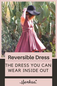 Do you love convertible dresses and multiwrap dresses? This dress is perfect for creating 10 styles 1 dress with our beautiful reversible dress women. Our Henkaa Dresses are Comfortable dress and chic dresses perfect for creating cute outfits! Click this pin to see our complete collection of reversible dresses and two toned dresses. Reversible Dress Women, Reversible Dress, Convertible Dress