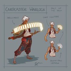 an image of a character sheet for the video game carddaster narlick