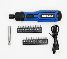 Ideal tool for every day homework project. Kobalt 4-volt Max 1/4-in Cordless Screwdriver (Battery Included and Charger Not Included) in Blue | 68686 Cordless Screwdriver, Automotive Mechanic, Mechanic Tools, Work Truck, Screwdriver Set, Automotive Tools, Homework, Screwdriver, The 4