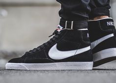 Nike Shoes Photo, Nike Blazers Outfit, Sneakerhead Fashion, Sneaker Outfits, Sneaker Trend, Streetwear Mode, Nike Blazer Mid, Nike Blazers Mid, Spine Tattoos