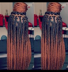 Box Braids Pictures, Blue Lace Front Wig, Ombre Box Braids, Braids With Shaved Sides, Big Box Braids, Blonde Box Braids, Brown Ombre Hair, Short Box Braids, Long Box Braids