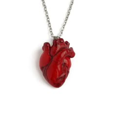 Realistic anatomical heart is a perfect gift for a doctor, paramedic, nurse or medical student.The size of a heart is about 1.3*1 inches (3,2*2,4 cm).The length of the necklace is adjustable from 18 to 21 inches. I can make any other length for your necklace and make а heart into other colors, just contact me before you buy.Material: polymer clay, stainless steel.♥ Anatomical Heart Brooch https://www.etsy.com/listing/655838975/anatomical-heart-brooch-realistic♥ Anatomical Heart Earrings https:// Heart Eye Necklace Clay, Heart Organ Necklace, Real Heart Necklace, Red Heart Jewelry, Heart Organ, Anatomical Heart Necklace, Heart Clay, Halloween Valentines Day, Halloween Valentines